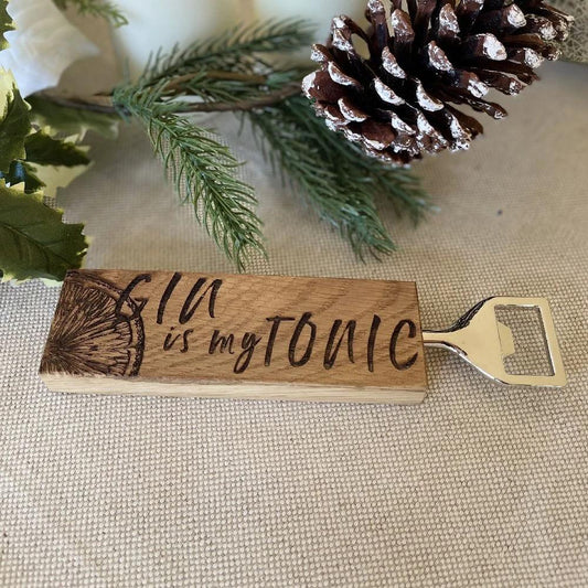 Flesopener Gin is my Tonic - Gegraveerd - Scottish Made by MoodCompanyNL