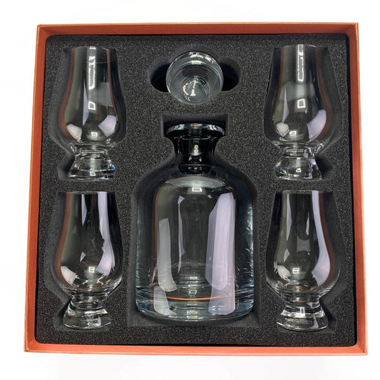Geschenkset Karaf Iona en 4 Whiskyglazen - Geschenkverpakking - Glencairn Crystal Scotland by MoodCompanyNL