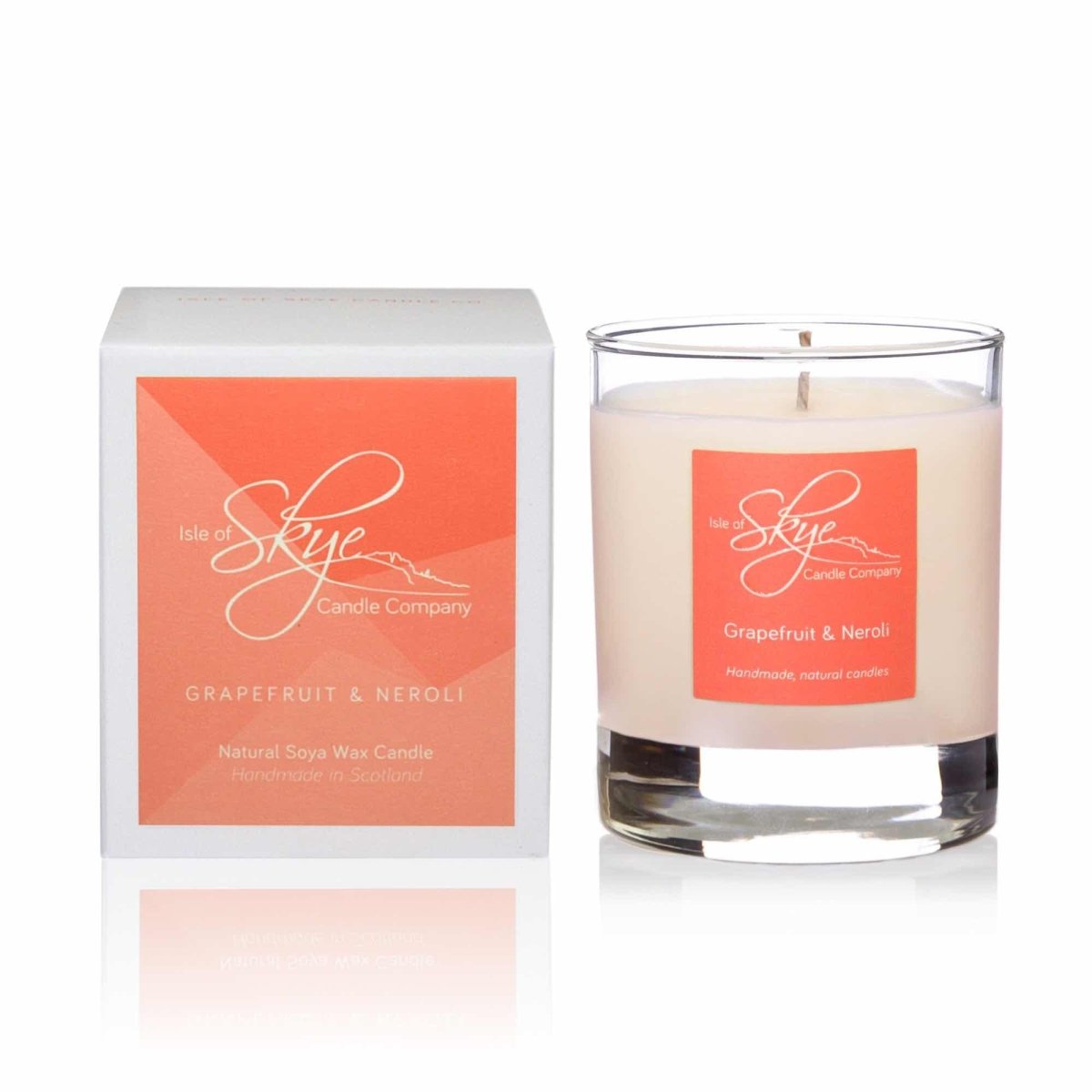 MoodCompanyNL - Geurkaars Grapefruit & Neroli Small - 30 uur - Sojawas - Isle of Skye Candle - 5060346381572