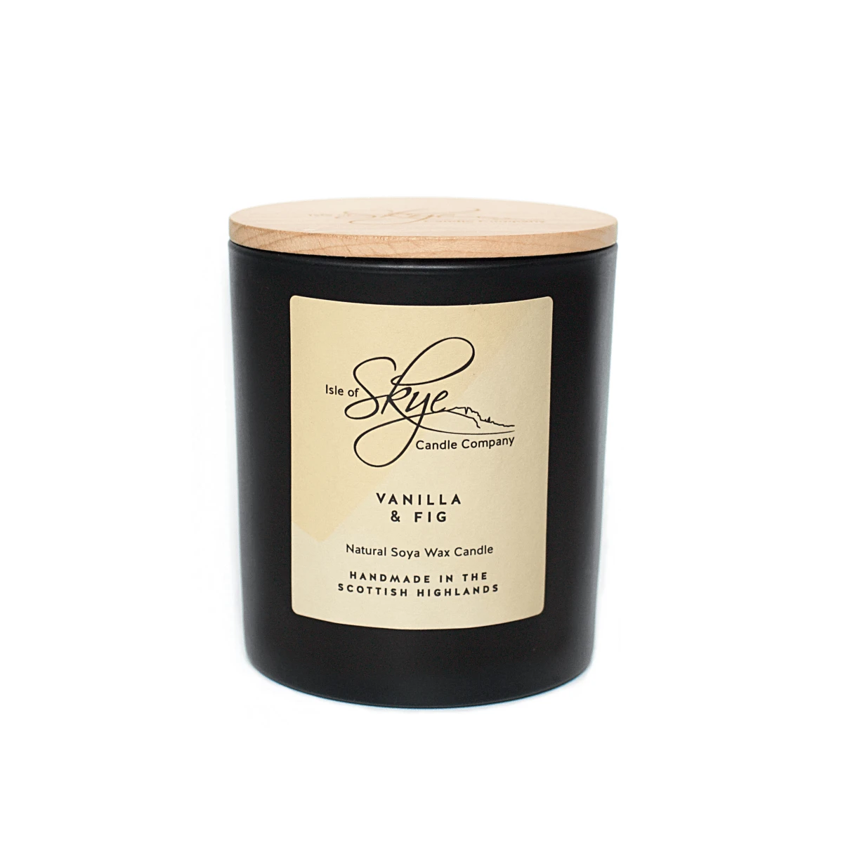 Geurkaars Vanille en Vijg Large - 45 uur - Sojawas - Isle of Skye Candle by MoodCompanyNL
