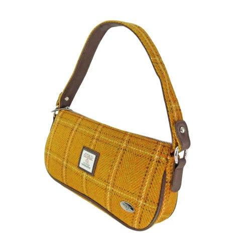Handtas Duchray Mosterdgeel (English Mustard) - Clutch - Harris Tweed - Glen Appin of Scotland by MoodCompanyNL