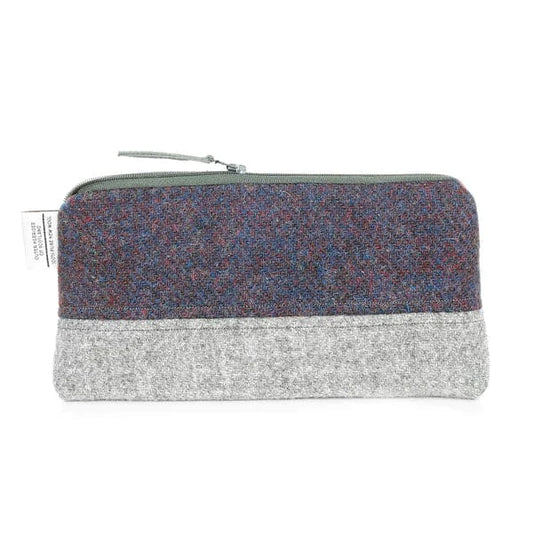 Harris Tweed Make-up tas Paars by MoodCompanyNL