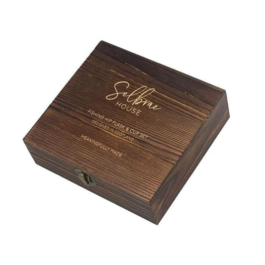 Heupfles Sportvissen - Luxe Set - RVS - Gegraveerd - Selbraehouse Scotland by MoodCompanyNL