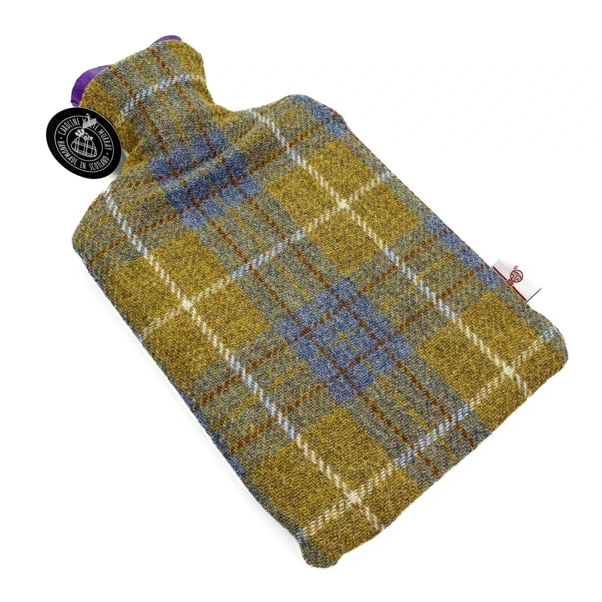 Kruik Mosterd Blauw - 2 liter - Harris tweed - Handgemaakt in Schotland - Caroline Wolfe Murray by MoodCompanyNL