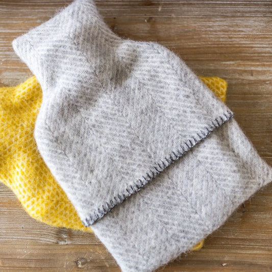 Kruik Visgraat Grijs - 2 liter - Wol - Tweedmill by MoodCompanyNL