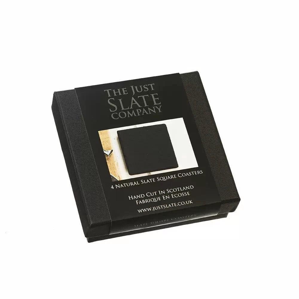 Onderzetters Vierkant Set van 4 - Leisteen - Just Slate Company Scotland by MoodCompanyNL