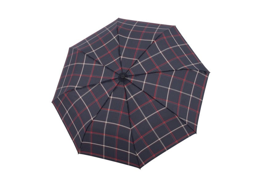 Opvouwbare Paraplu Blauw Geruit - Carbon - Dsn 100 cm - Opgevouwen 29 cm - Doppler by MoodCompanyNL