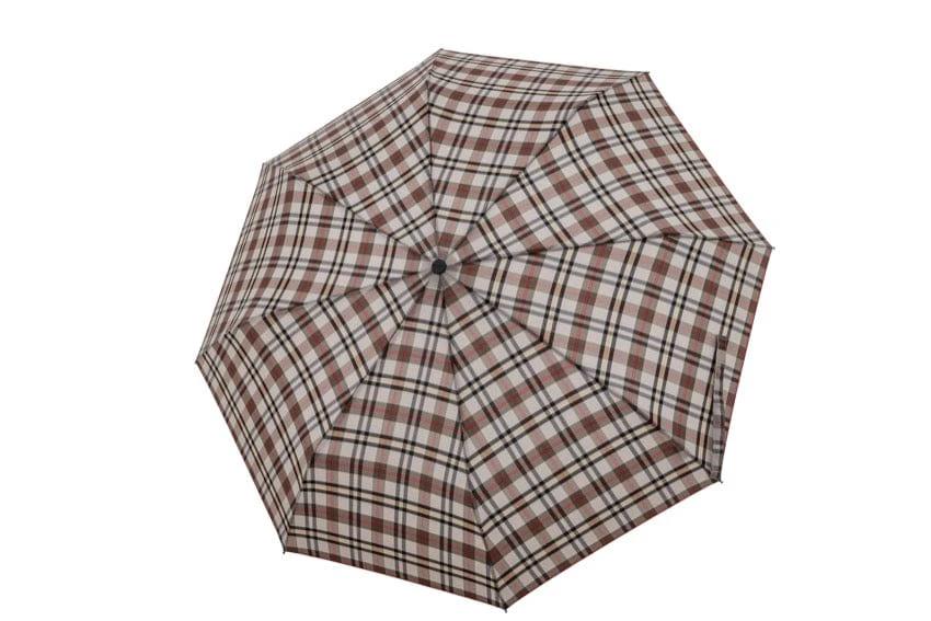 Paraplu Beige Geruit - Carbon - Dsn 100 cm - Lengte 89 cm - Doppler by MoodCompanyNL