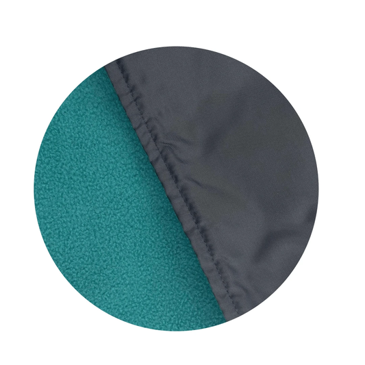 Picknickkleed Leisure Blauw met Turquoise - Fleece - Waterdicht - 137x137cm - Tweedmill by MoodCompanyNL