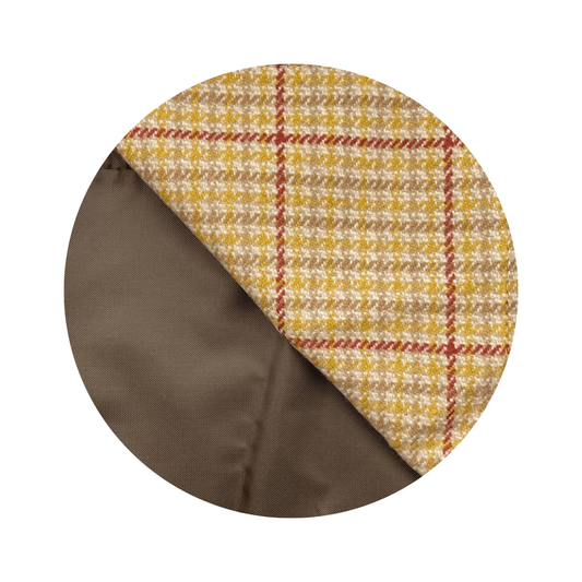 Picknickkleed Walker Geruit Tweed 390 Geel - Tweed - Waterdicht - 66 × 98cm - Tweedmill by MoodCompanyNL