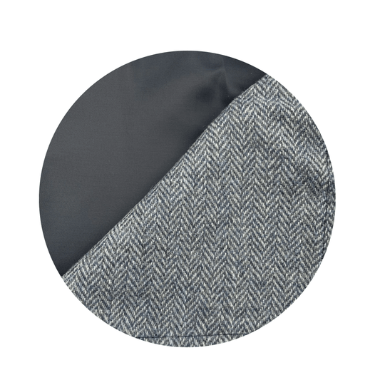 MoodCompanyNL - Picknickkleed Walker Visgraat Blauw - Tweed - Waterdicht - 66 × 98cm - Tweedmill - 5060674576787