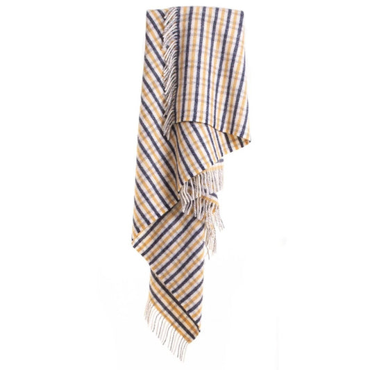 Plaid Lifestyle Blauw (Navy) - 150x183 - Nieuw Wol - Tweedmill UK by MoodCompanyNL