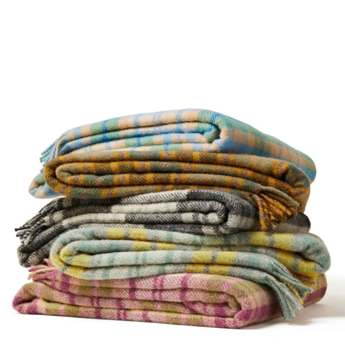 Plaid Tartan Cottage Blauw 150x183 - Nieuw Wol - Tweedmill UK by MoodCompanyNL
