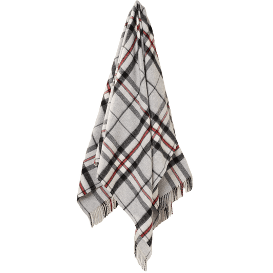 Plaid Tartan Grey Tompson - Merino Lamswol - 140x185 - Bronte by Moon Scotland by MoodCompanyNL