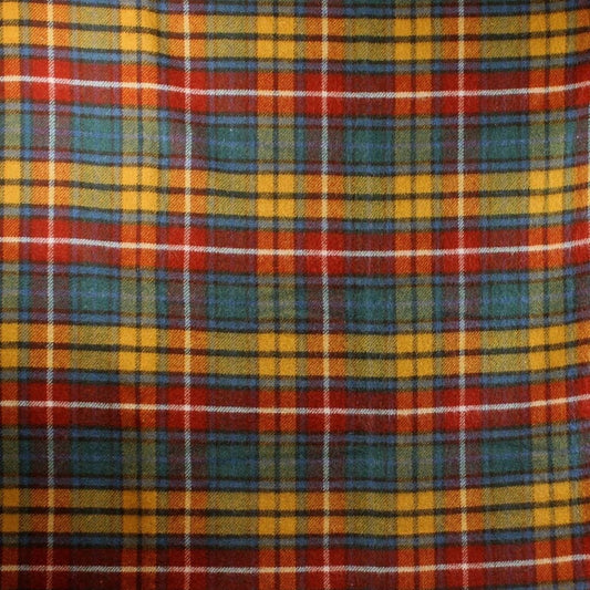 Plaid zonder franje Tartan Antique Buchanan - 150x200 - Nieuw Wol - Tweedmill UK by MoodCompanyNL