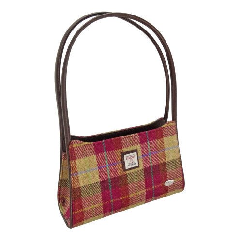Mood Company - Schoudertas Fiddich Burgundy & Sand - Small - Ritssluiting - Harris Tweed - Glen Appin of Scotland (kopie) - 5061035016089