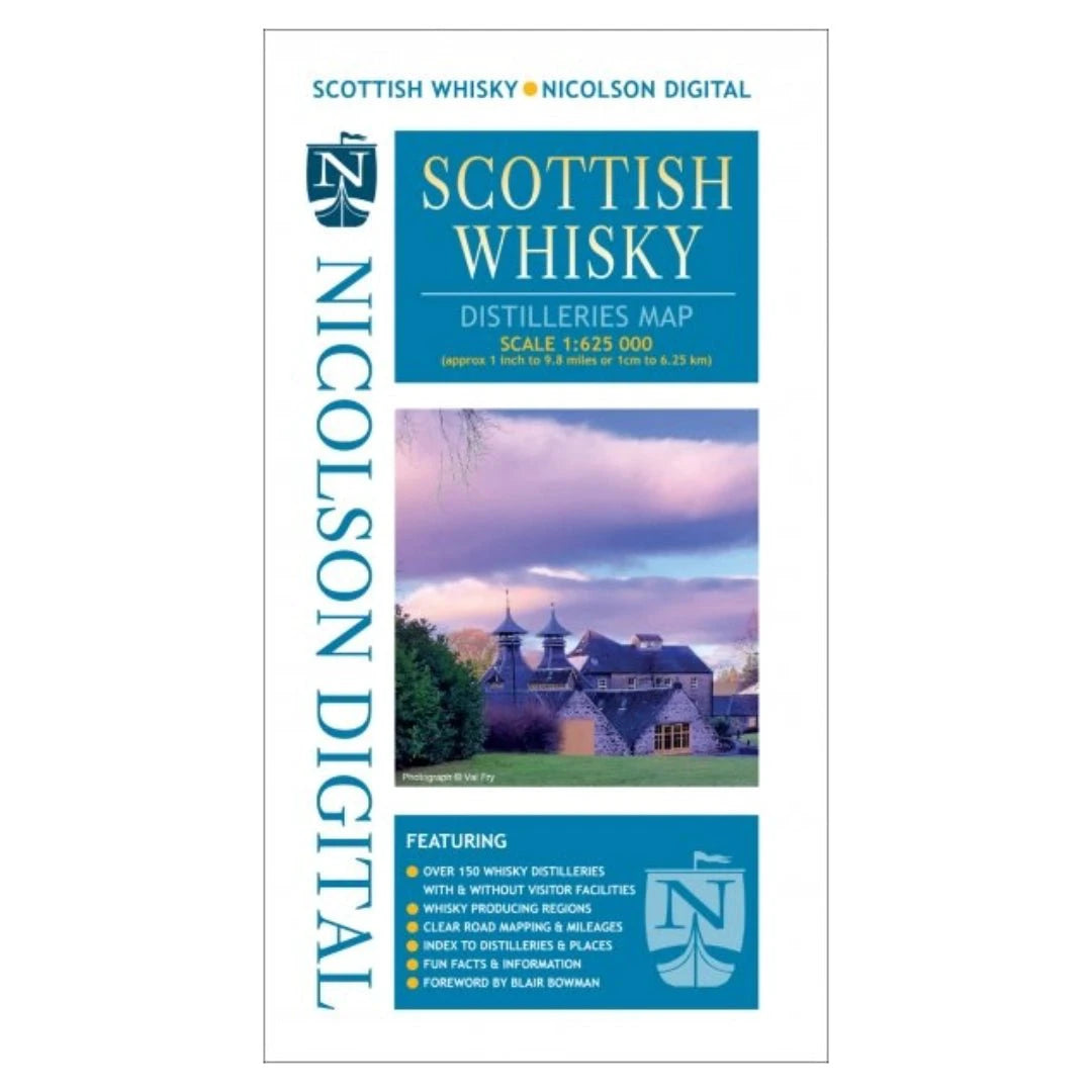 Scottish Whisky Distilleries Map by Mood Company