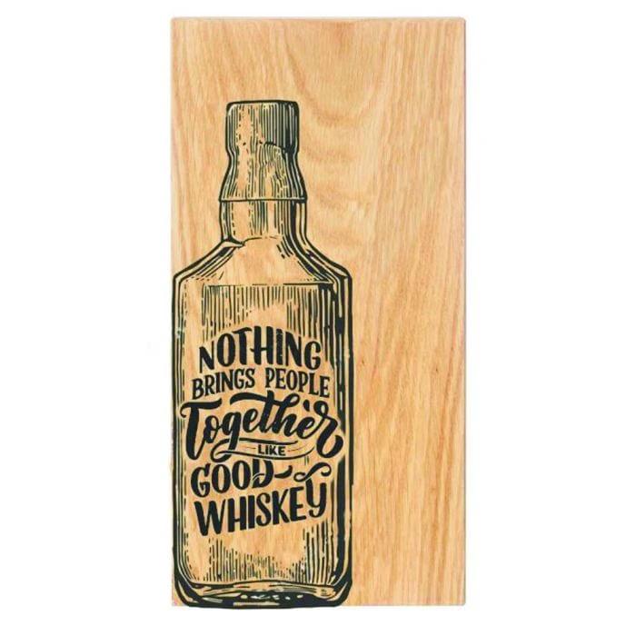 Serveerplank Good Whiskey - 30x15 - Schots Eikenhout - Scottish Made by MoodCompanyNL