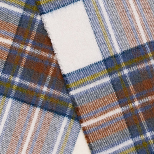 Mood Company - Sjaal Tartan Muted Blue Stewart - Merino Lamswol - 25 x 190 - Bronte by Moon - 6095635622608