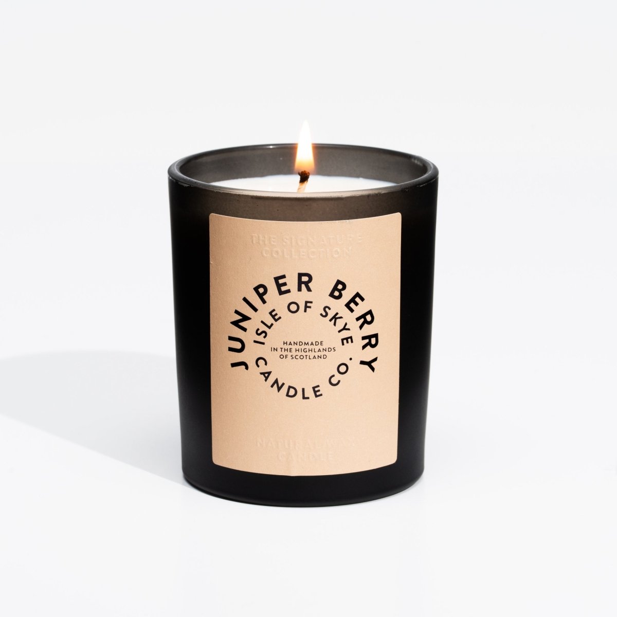 Mood Company - Sojawaskaars Juniper Berry - Black Tumbler - Handgemaakt - 45 uur - Isle of Skye Candle Company -