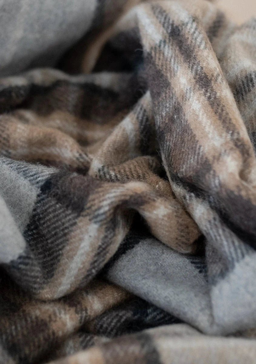 Sprei Tartan McKellar - 175x250 - Gerecycled Wol - TBCo Scotland by MoodCompanyNL