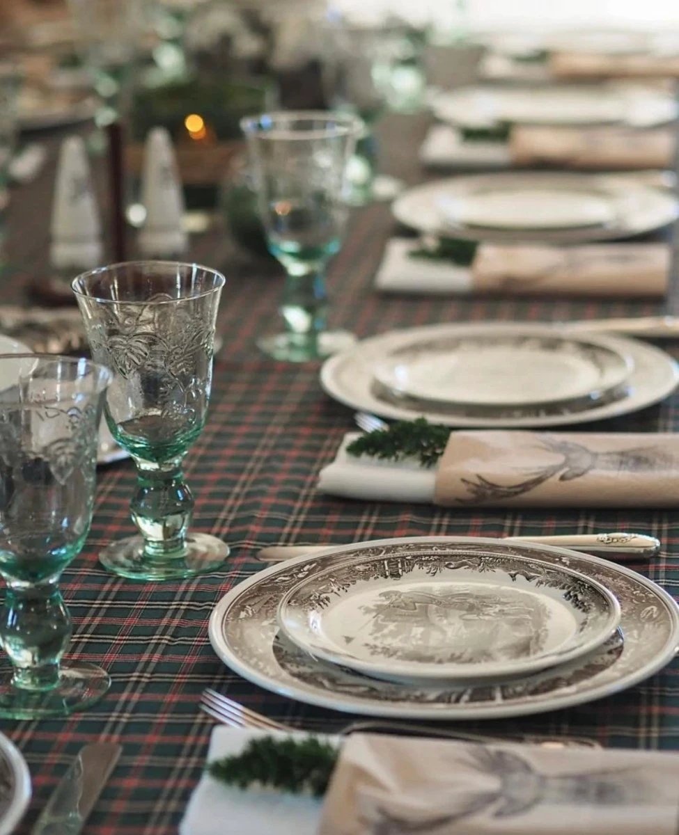 MoodCompanyNL - Tafelkleed Tartan Groen XL - 140x300 - Katoen - Mood Company - 6095655644642