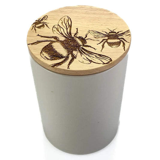 Voorraadpot Bijen Medium - 16x11- Gegraveerd - Scottish Made by MoodCompanyNL