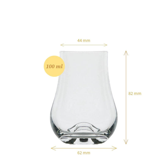 Mood Company - Whiskyglas 'Whisky Taster' - 100 ml - proefglas - 5+1 gratis - Groothandelsverpakking - Mood4Whisky - 6151208891830