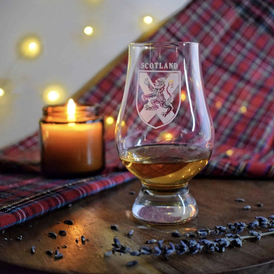 Whiskyglazen gegraveerd SCOTLAND 6 stuks - Glencairn Crystal Scotland by MoodCompanyNL