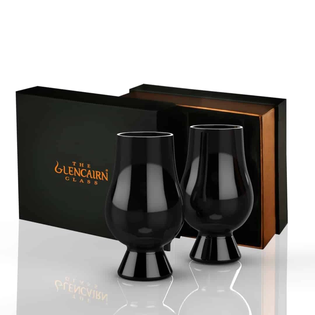 Whiskyglazen Zwart 2 stuks - Blind Tasting - Geschenkverpakking - Glencairn Crystal Scotland by MoodCompanyNL