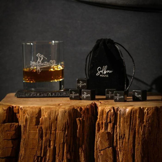 Whiskystenen Golfsport - Gegraveerd - Just Slate Company Scotland by MoodCompanyNL