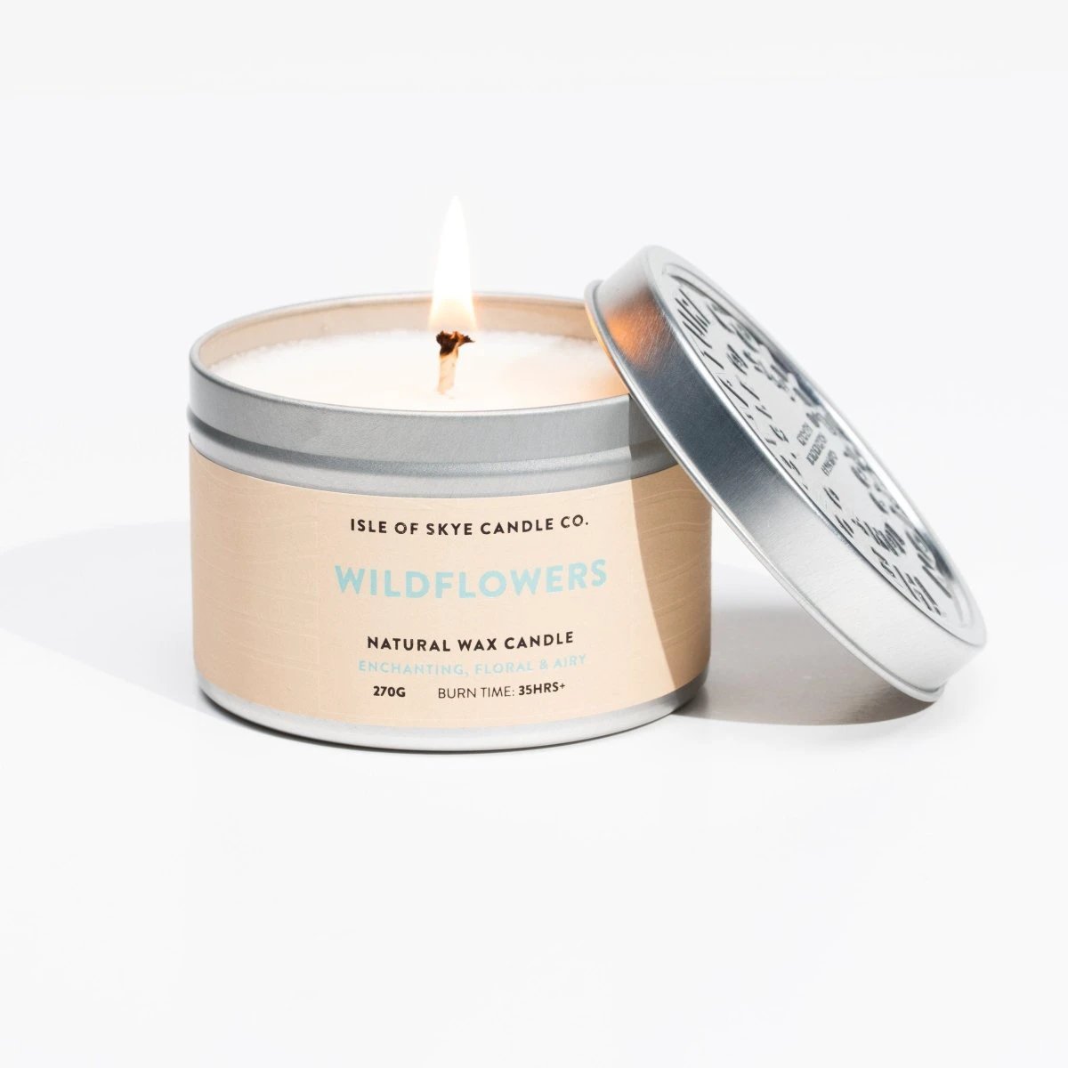 Geurkaars Wildflowers Reisblik 35 uur – Bloemenweide - Isle of Skye Candle by Mood Company