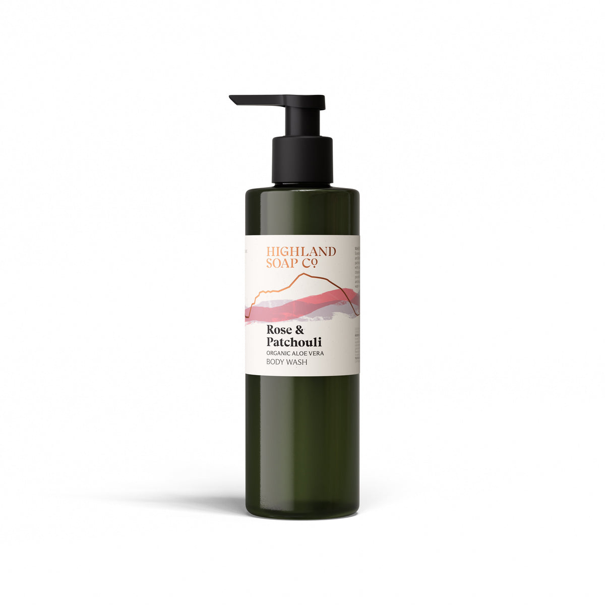 Biologische Douchegel 250ml - Rose & Patchouli - Highland Soap Company