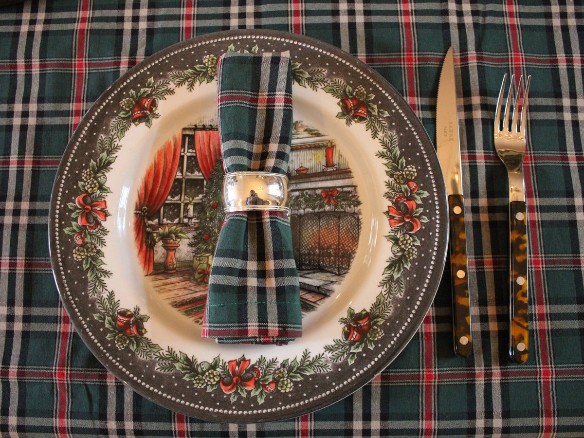Tartan Tablecloth Castle Green - Cotton/Polyester - Bamar