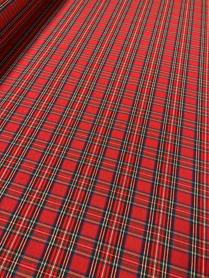 Tartan Tablecloth Windsor Red - Cotton/Polyester - Bamar