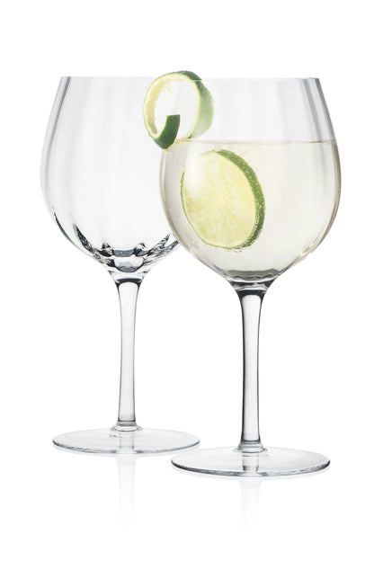 Cocktail & Gin glas CG200 - Set van 2 - Handgemaakt – Amber Glass by Mood Company