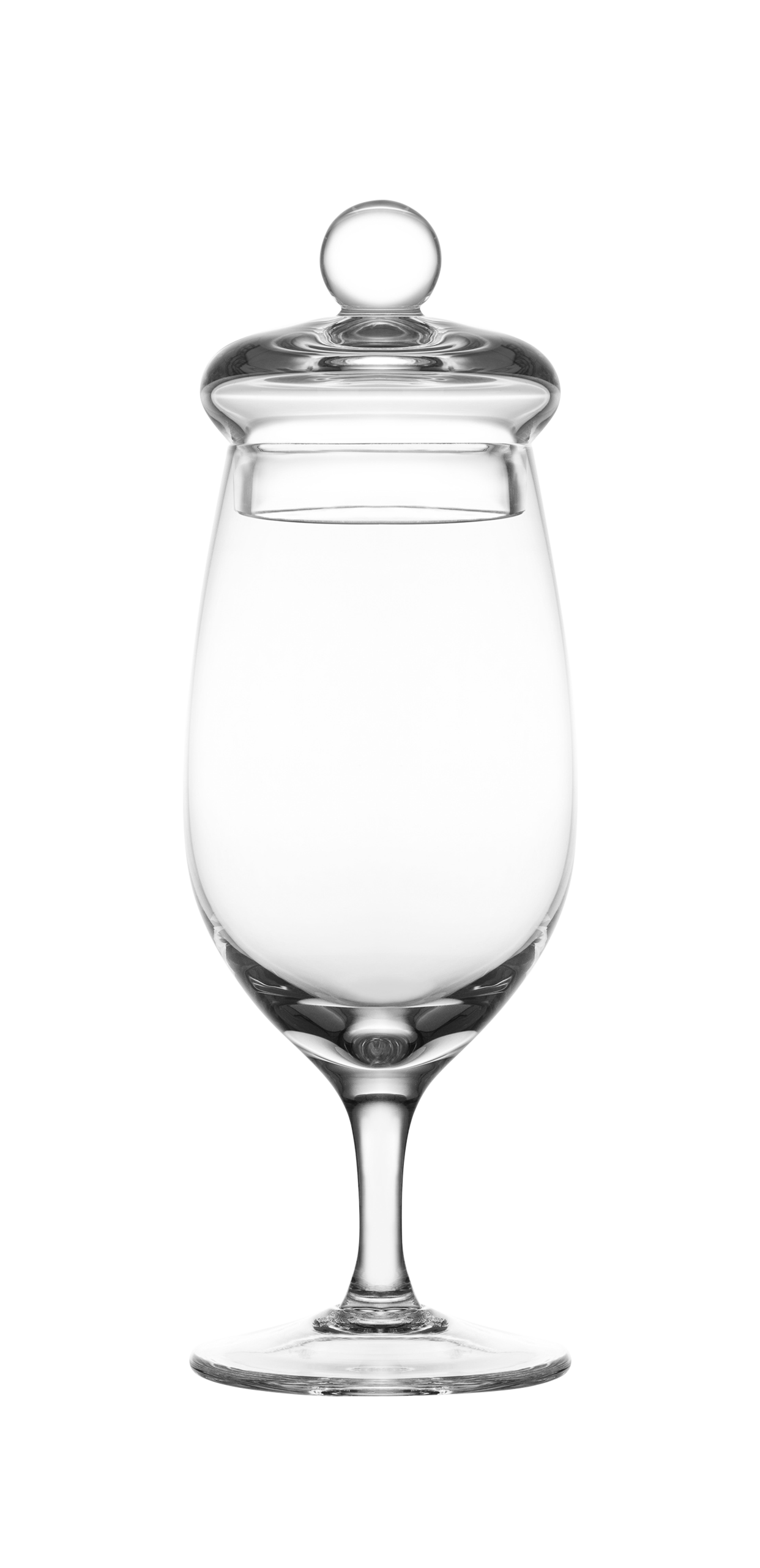 Whiskyglas G200 met deksel – 130 ml – handgemaakt – Amber Glass by Mood Company