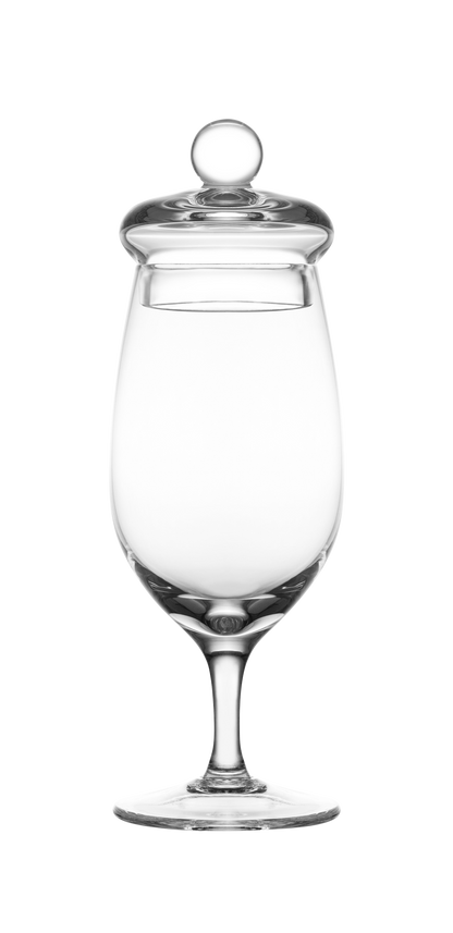 Whiskyglas G200 met deksel – 130 ml – handgemaakt – Amber Glass by Mood Company