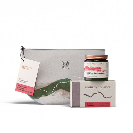 Wild Scottish Raspberry Cadeauset Zeep & Crème - nieuwe verpakking