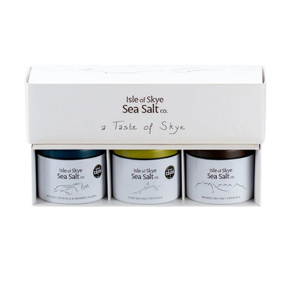 A Taste of Skye – Luxe Cadeauset met 3 x 120g Schots Zeezout by MoodCompanyNL