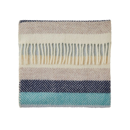 Mood Company - Babydekentje Stripe Seashore – Pure New Wool – 68x73 cm - Tweedmill - 5060958304228