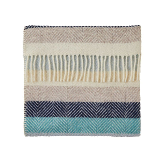 Mood Company - Babydekentje Stripe Seashore – Pure New Wool – 68x73 cm - Tweedmill - 5060958304228