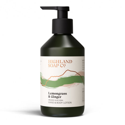 Mood Company - Biologische Hand- & Bodylotion 300ml - Lemongrass & Ginger - Highland Soap Company - 