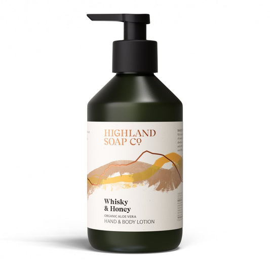 Mood Company - Biologische Hand- & Bodylotion 300ml - Whisky & Honey - Highland Soap Company - 