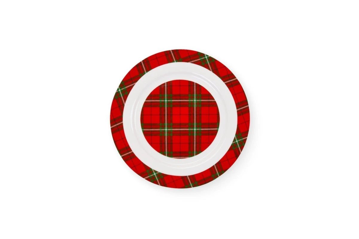 Borden NEW BONE tartan - set van 18 stuk - 3 verschillende borden by MoodCompanyNL