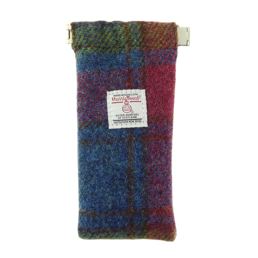 MoodCompanyNL - Brillenetui Multi Colour - Harris Tweed - Metalen Clip - Glen Appin of Scotland - 5060631370366