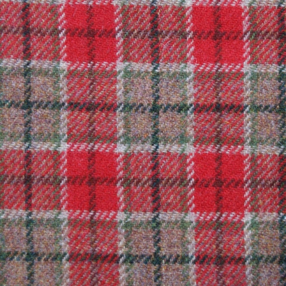 MoodCompanyNL - Brillenetui Rood Groen Tartan - Harris Tweed - Metalen Clip - Glen Appin of Scotland - 5061035010971
