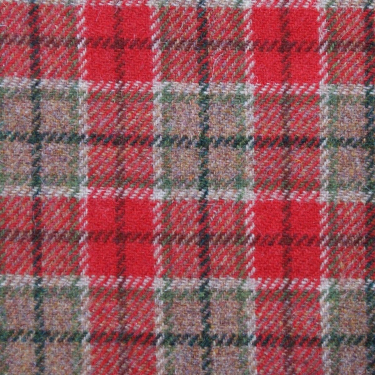 MoodCompanyNL - Brillenetui Rood Groen Tartan - Harris Tweed - Metalen Clip - Glen Appin of Scotland - 5061035010971