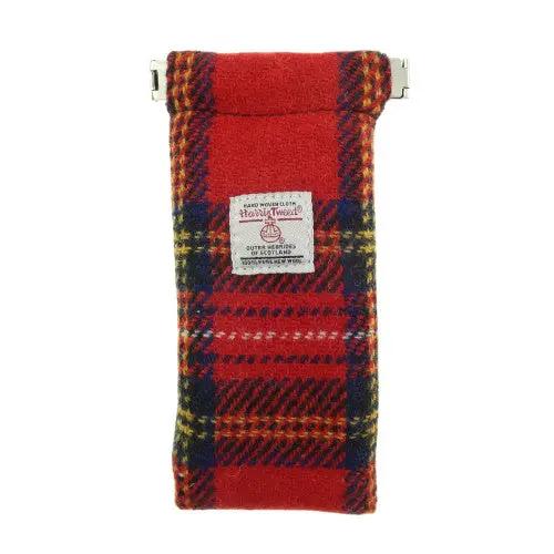 Mood Company - Brillenetui Royal Stewart - Harris Tweed - Metalen Clip - Glen Appin of Scotland - 