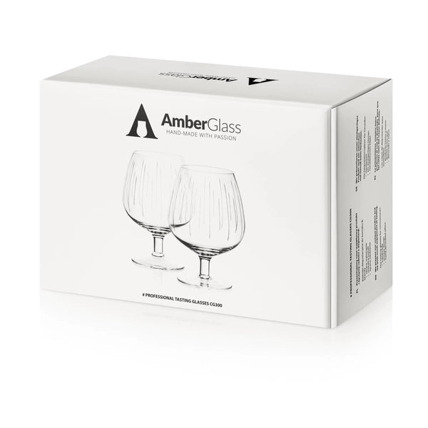 Mood Company - Cognacglas CG300 - Set van 2 stuks - 300 ml – handgemaakt – Amber Glass - 5903940034256